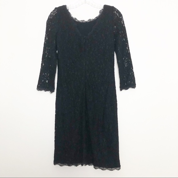T. Babaton Rafael Dress Black Lace Size 4 - Picture 8 of 8